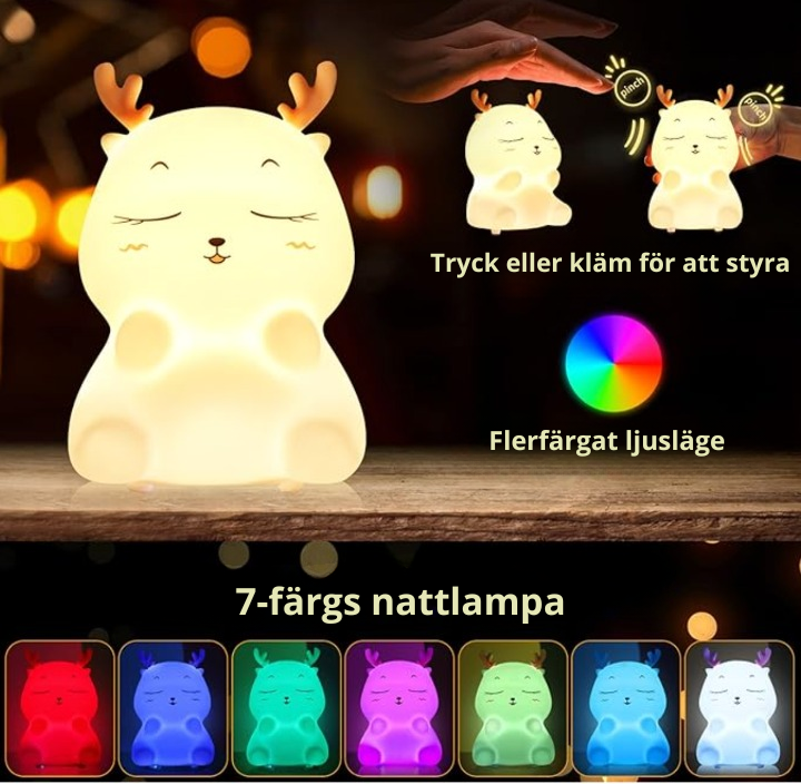 Uppladdningsbar nattlampa för barn